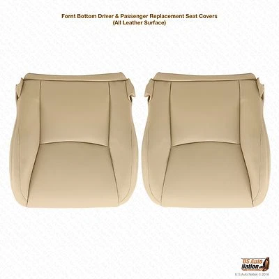 Cubierta de asiento inferior de cuero tostado para conductor delantero y pasajero para Lexus GX470 2003-2009 Foto 1 de 4