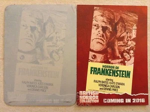 COLECCIÓN DE TERROR BRITÁNICO: PLACA DE IMPRESIÓN: TARJETA PR4 - HORROR DE FRANKENSTEIN - Imagen 1 de 1