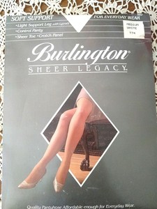 Burlington Size M Pantyhoses for Women 