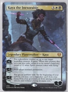 1x Kaya the Inexorable *Borderless Foil* - Kaldheim - Near Mint - Imagen 1 de 1