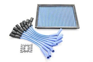8.5mm Performance Spark Plug Wires Lifetime Air Filter Chevy GMC 8.1L V8 Vortec - Picture 1 of 3