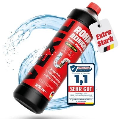 VEXIL Rohrreiniger - Profi Abflussreiniger EXTRA STARK für Extremfälle - 1L ... - Bild 1 von 4