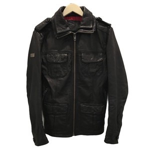 superdry leather jacket ebay