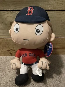 Muñeca fanática de jugador de béisbol de peluche de los Medias Rojas de Boston con licencia oficial MLB RallyMen - Imagen 1 de 7