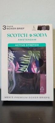 Scotch & Soda Amsterdam Men's 3-Pcs. Active Stretch premium Boxer Briefs. (118). - Image 1 of 4