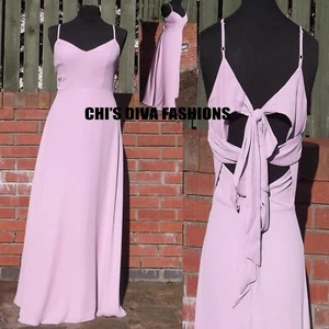 Ex Asos Maxikleid Anlass, Hochzeit, Kreuzfahrt Party Tie Back Größen UK 8-18 - Bild 1 von 4