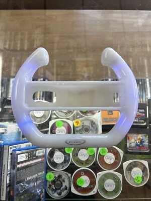 Intec Light Up Blue Glowing Wii Steering Wheel for Nintendo Wii & Wii U - Image 1 of 2