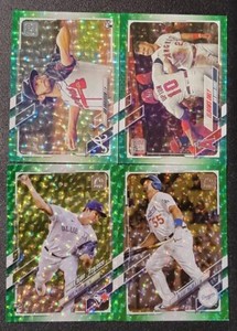 2021 Topps Series 1 / Series 2 / Update GREEN #/499 Parallels You Pick the Card