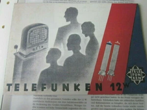 Radiodifusión Edición 06 Telefunken Dispositivo Folleto 1930 - Imagen 1 de 4