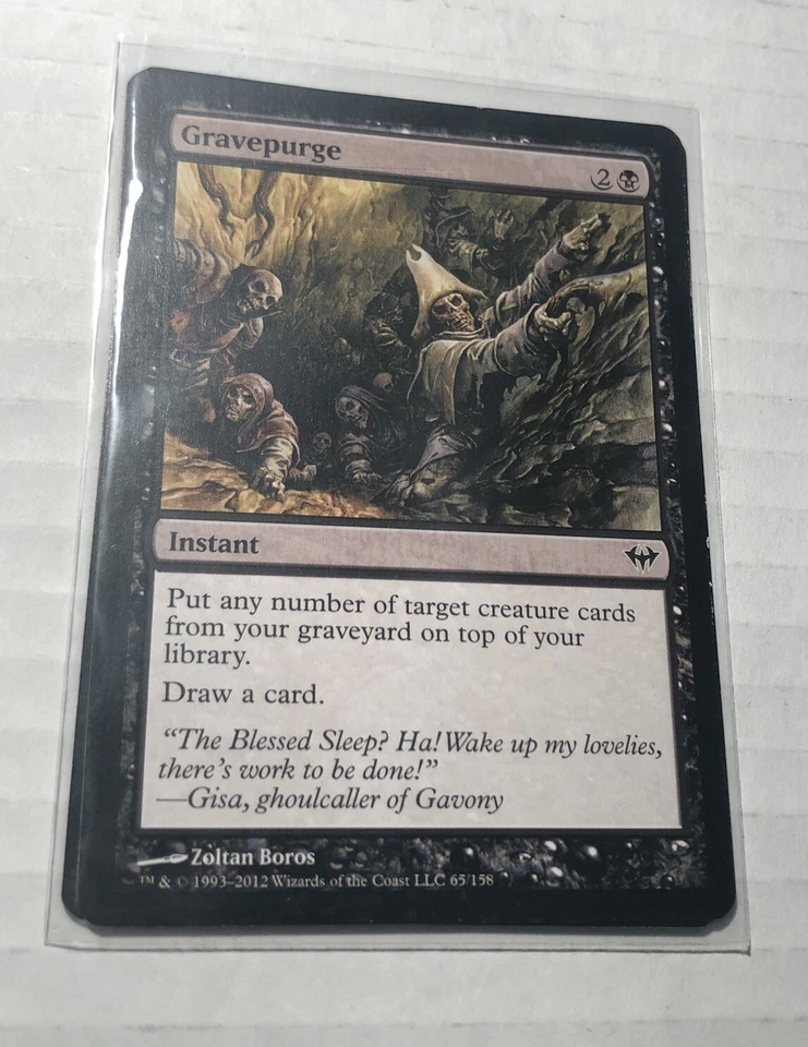 Gravepurge Mtg 2012 Card 1x Dark Ascension Regular - Image 1 of 1