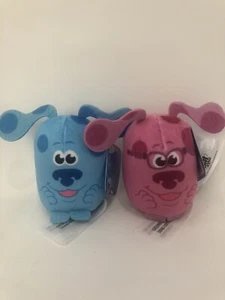 Mini Blues Clues Set Of Two Blue And Magenta 3” Plush - Picture 1 of 3