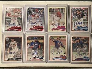 Lote de tarjetas autógrafos de novato de béisbol 1989 Topps Update 2024 Christian Scott - Imagen 1 de 3