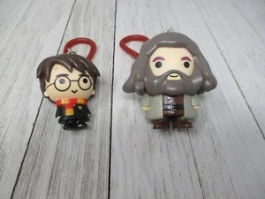 Lot of 2 Harry Potter Backpack Buddies Clips Harry Potter and Rubeus Hagrid - Picture 1 of 9
