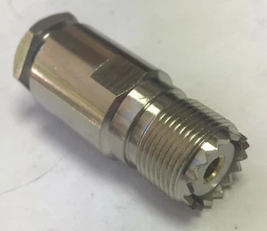 UHF Female Clamp Connector for Shireen, Belden,Times 8214 9913 RFC400 LMR400 USA - Picture 1 of 2