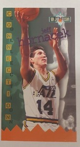 1995-96 Jeff Hornacek Utah Jazz Fleer NBA Jam Session Basketball Card #108