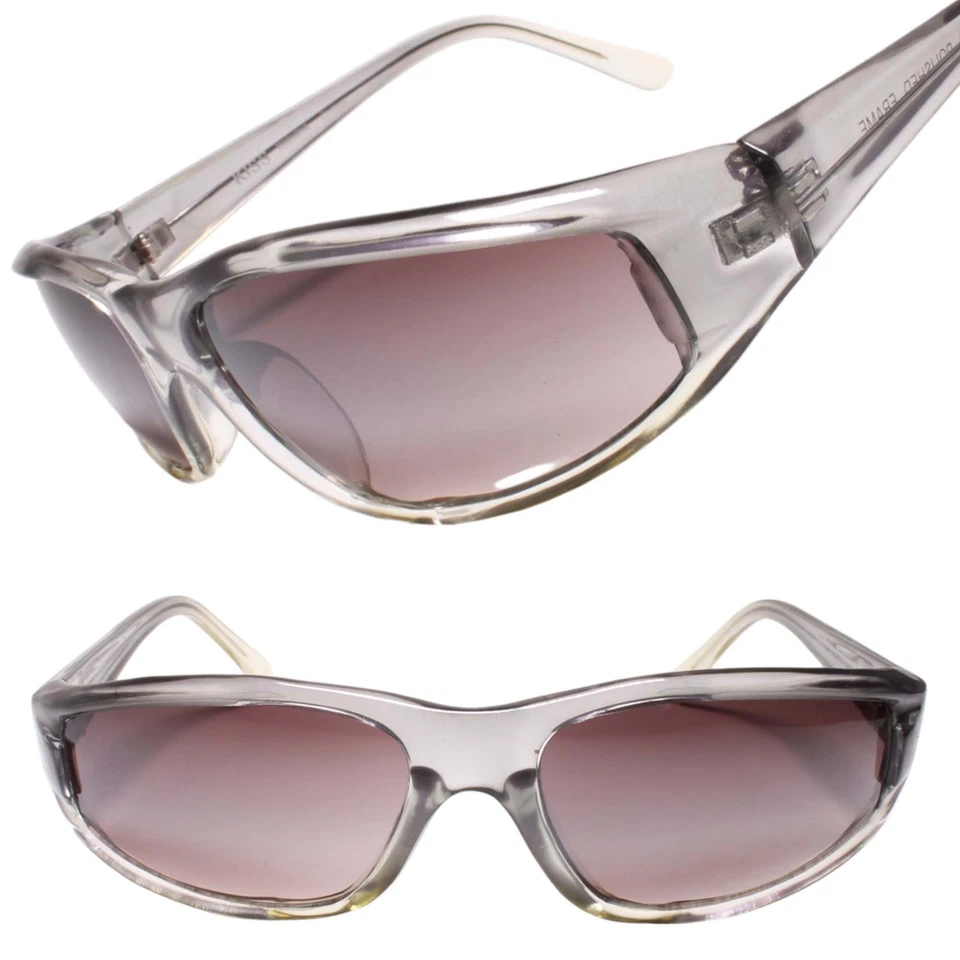 Старые запасы надежном вокруг активного образа жизни Sport солнцезащитные очки полупрозрачный серый ОПРАВА - Изображение 1 из 3