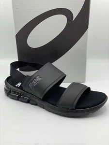 ASICS Gel-Quantum 90 Sling-Back Slides Sandals M 10 / W 11.5 Black GEL-Cushion  - Picture 1 of 11