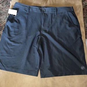 NWT Men's Hang Ten 4-Way Stretch Lightweight Quick Dry Casual Short w/Pockets - Picture 1 of 4