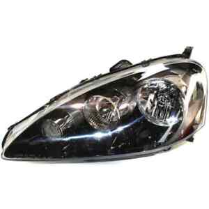 Headlight For 2005-2006 Acura RSX Driver Side Halogen Black Housing Clear Lens