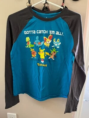 Boy's Long Sleeve Pokemon T - Shirt Top Size XL 14-16 - Image 1 of 4