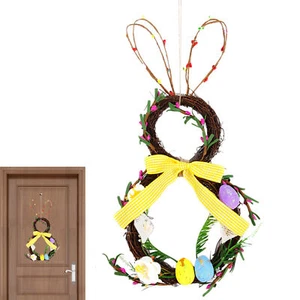 Easter Bunny Spring Wreath for Front Door Easter Wreath - Bild 1 von 6