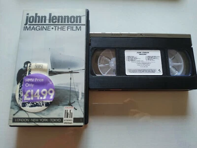 John Lennon Imagine Der Film 1972 Ono Video EMI - VHS Kassette Tape V.O. - 4T - Bild 1 von 4