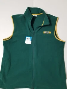 Columbia ~ PFG Harborside Men's Fleece Vest Green and Yellow NWT - Picture 1 of 11