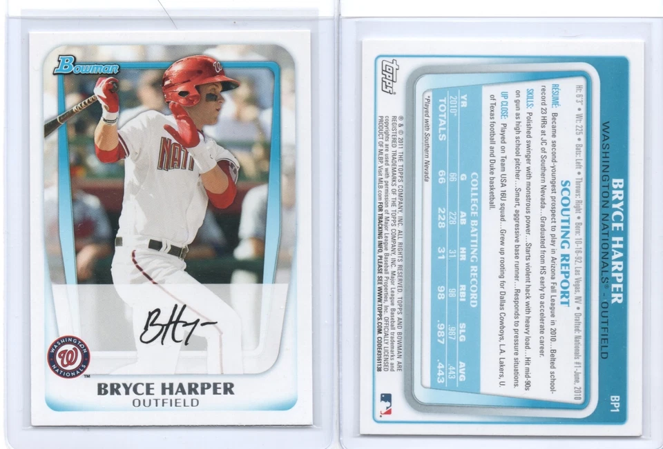 2011 Bowman Prospects #1 - #60  (2 Cards)  QtyDiscto25% - Image 1 of 1