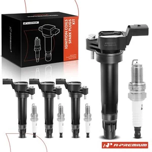 A-Premium 4x Ignition Coil & 4x Iridium Spark Plug Kit for Chevrolet Spark 1.2L - Foto 1 di 8