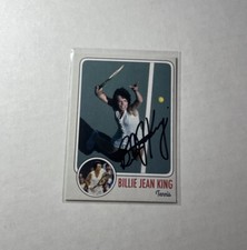 Billie Jean King Signed Autograph Custom Trading Card Woman’s Tennis Star