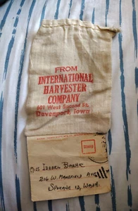 Antique Mail Pouch, International Harvester Co., 1930s? vintage Americana - Picture 1 of 4