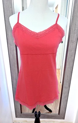 Camiseta sin mangas Mudd Babydoll con ajuste de encaje Cami junior XL Y2K Whimsigoth Fairy Coquette rosa Foto 1 de 4