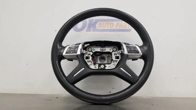 16 MERCEDES BENZ G550 W463 HEATED STEERING WHEEL BLACK LEATHER - Image 1 of 4