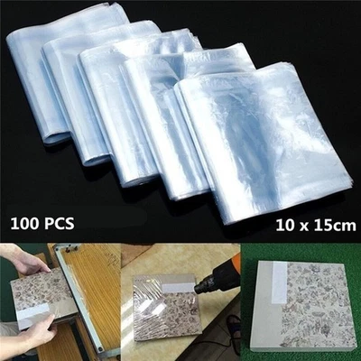 100 Blue Pvc Heat Shrink Packaging Shrink Packaging Bags In Various Sizes