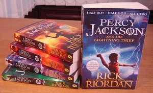 Rick Riordan's Percy Jackson Series. Books 1 to 5 Paperback Bundle Set - Picture 1 of 9