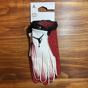 Nike Air Jordan Fly Lock Fußball Handschuhe Herren Gr. XL weiß schwarz rot FD5992-126 - Bild 1 von 7