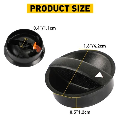 For 2005-2011 Toyota Tacoma Control Heater Knob A/C Temperature HVAC Fan Black H - Image 1 of 4