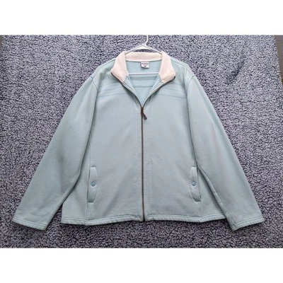 Sudadera De Colección Columbia Cremallera Completa Talla 2X Informal Exterior Lavado Ligero Bolsillos Azul Foto 1 de 4