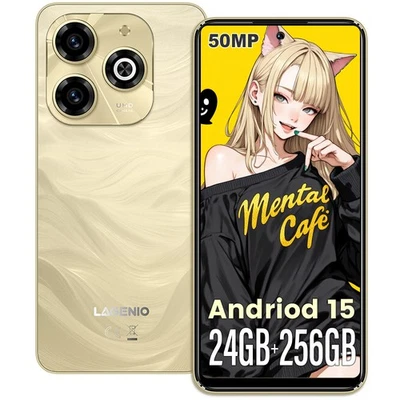 LAGENIO A11 Pro Android 15 Smartphone 24GB+256GB Handy 3 Kartenfächer 50MP+8MP - Bild 1 von 4