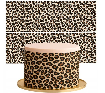 Tortenband Pantermuster Essbarer Tortenrand PANTHER Zuckerpapier Tortendeko - Bild 1 von 4