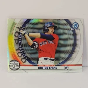2020 Bowman Bowman Scouts Top 100 Chrome Triston Casas Rookie - Picture 1 of 2