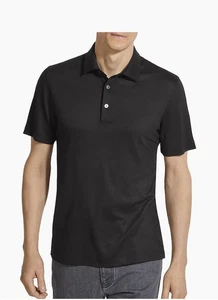 Polo negro de lana de alto rendimiento ZEGNA talla M al por menor $950 #209 - Imagen 1 de 3
