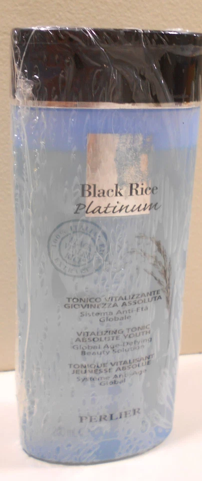 PERLIER Black Rice Platinum Vitalizing Tonic Absolute youth 6.7 Oz - SEALED - Image 1 of 1