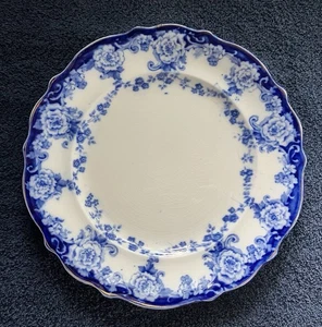 Antique Flow Blue Myott & Son Sefton Dinner Plate - Picture 1 of 3