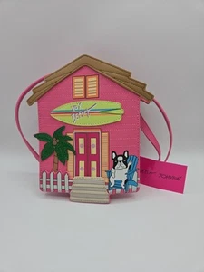 BETSEY JOHNSON "DOG BEACH HOUSE" NWT Crossbody Bag - Picture 1 of 7