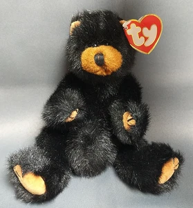 CUERPO DE OSO ARTICULADO IVAN EL OSO NEGRO VINTAGE 1993 TY ATTIC TREASURES 8" - Imagen 1 de 11