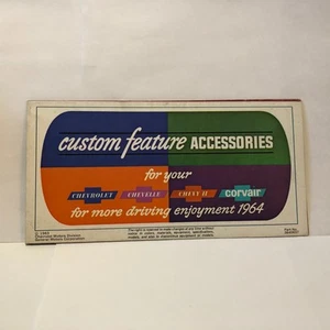 1964 Chevrolet Accessories Brochure Folder Original - Picture 1 of 4