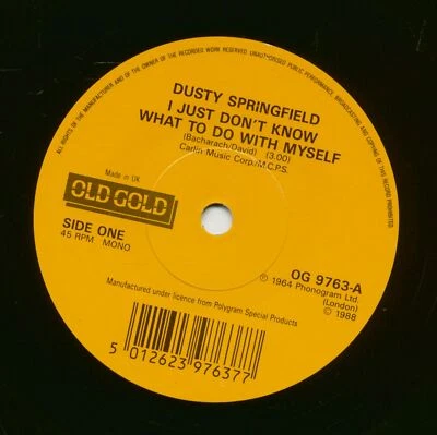 Dusty Springfield - I Just Don't Know What To Do With Myself - I Close My Eye... - Image 1 of 2
