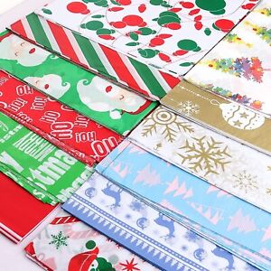 Christmas Tissue Paper Multicolour design Wrapping Sheets for DIY And Craft Gift