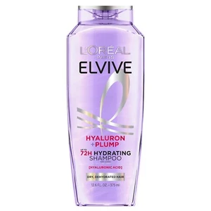 Champú hidratante L'Oreal Paris Elvive Hyaluron Plump 72H, 12,6 fl oz - Imagen 1 de 5